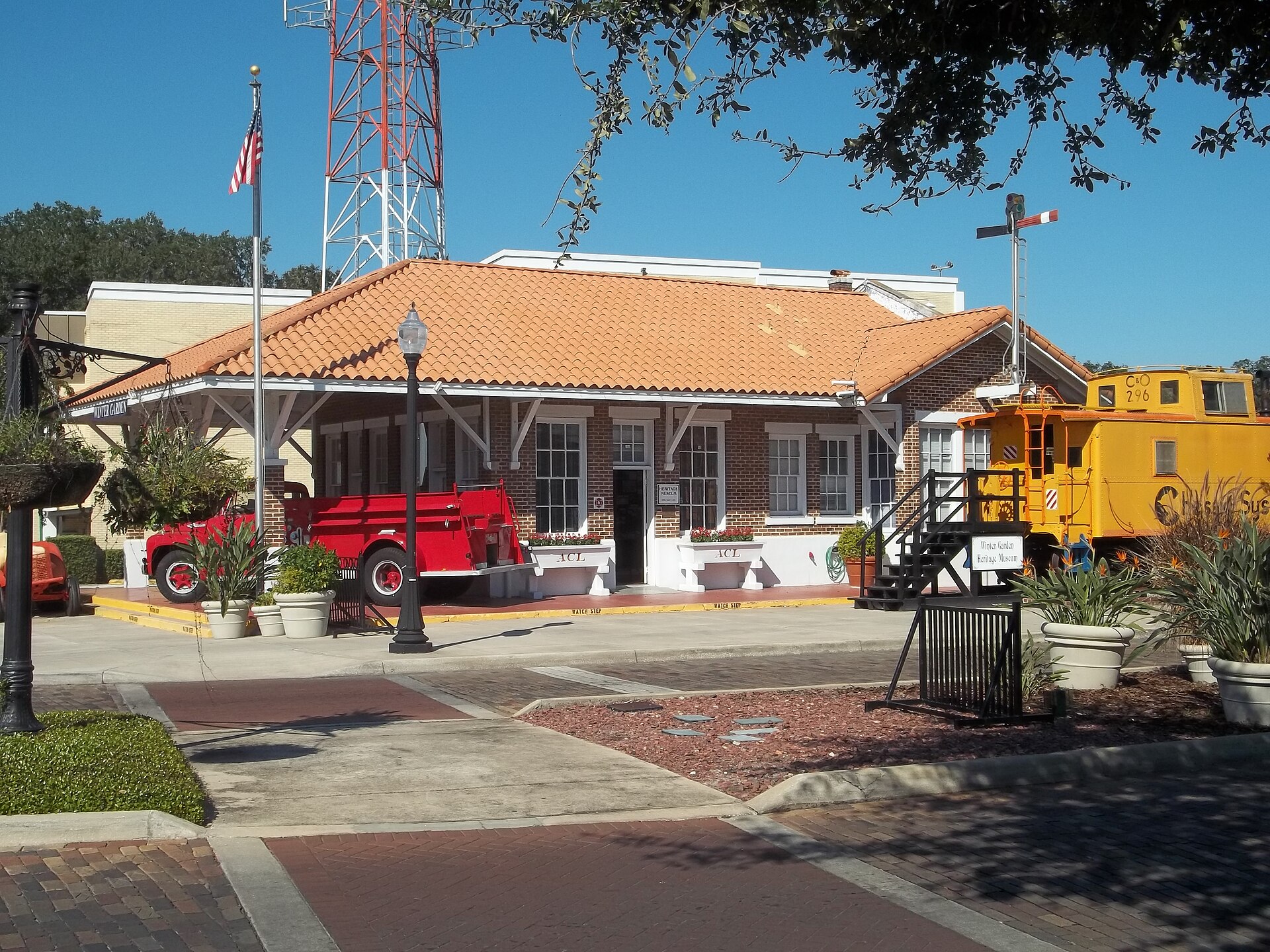 Historic downtown street in the Greater Orlando area, Florida